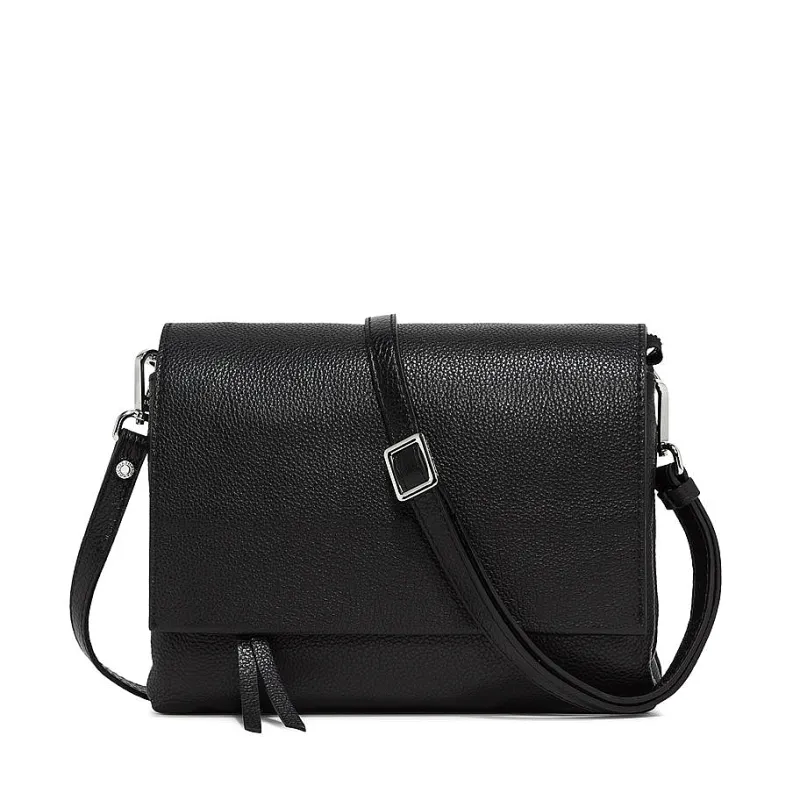 Gianni Chiarini Firenze - Bs 4364 Three - Borsa A Tracolla - Nero<Collezione Borse Donna Borse A Tracolla