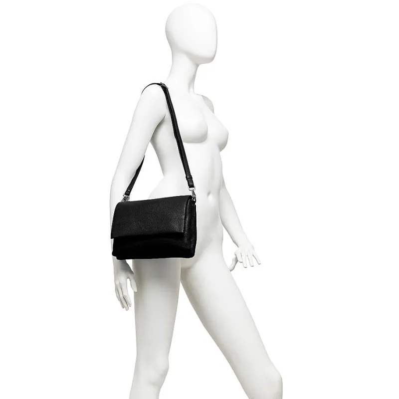 Gianni Chiarini Firenze - Bs 4364 Three - Borsa A Tracolla - Nero<Collezione Borse Donna Borse A Tracolla