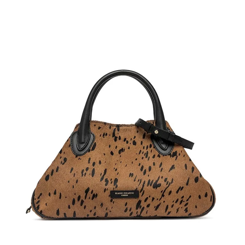 Gianni Chiarini Firenze - Bs 10119 - Borsa Judy - Spot Cognac Nero<Collezione Borse Donna Borse A Mano