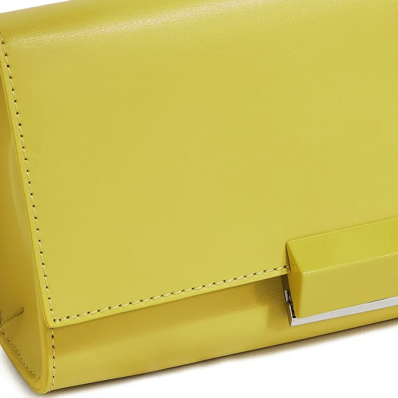 Gianni Chiarini Firenze - Clutch Lily - Bs 10196 - Giallo Polline<Collezione Borse Donna Borse A Mano