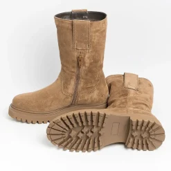 GUGLIELMO ROTTA - Stivaletto - Wien 2862 - Velour Nocciola<Collezione Scarpe Donna Stivaletti