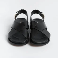GUGLIELMO ROTTA -Sandali Bassi - Tilly - Pelle Nero<Collezione Scarpe Donna Sandali Bassi