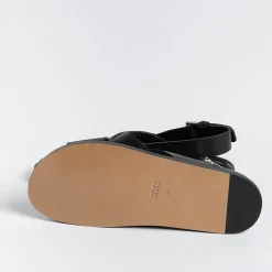 GUGLIELMO ROTTA -Sandali Bassi - Tilly - Pelle Nero<Collezione Scarpe Donna Sandali Bassi