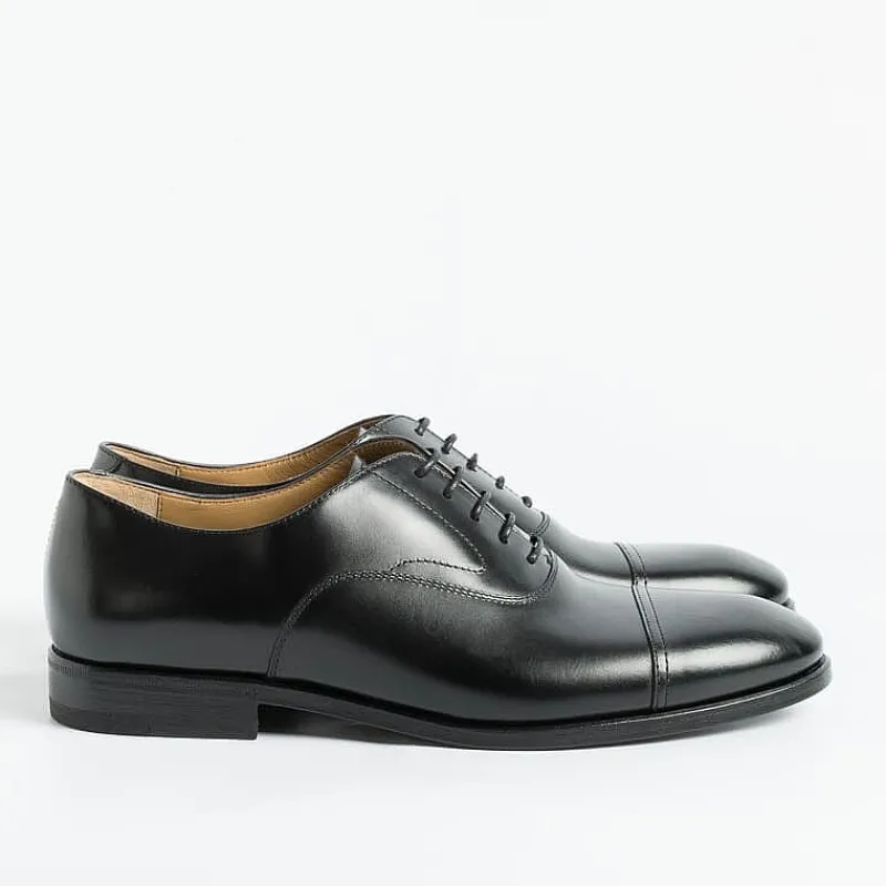 HENDERSON - Francesina Con Puntale 73307 - Vitello Nero<Collezione Scarpe Uomo Francesine