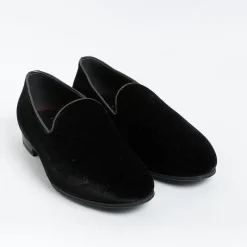 HENDERSON - Mocassino - Casino' - Velluto Nero<Collezione Scarpe Uomo Mocassini
