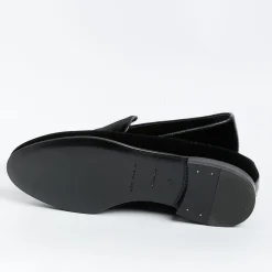 HENDERSON - Mocassino - Casino' - Velluto Nero<Collezione Scarpe Uomo Cerimonia