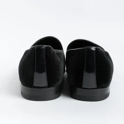HENDERSON - Mocassino - Casino' - Velluto Nero<Collezione Scarpe Uomo Cerimonia