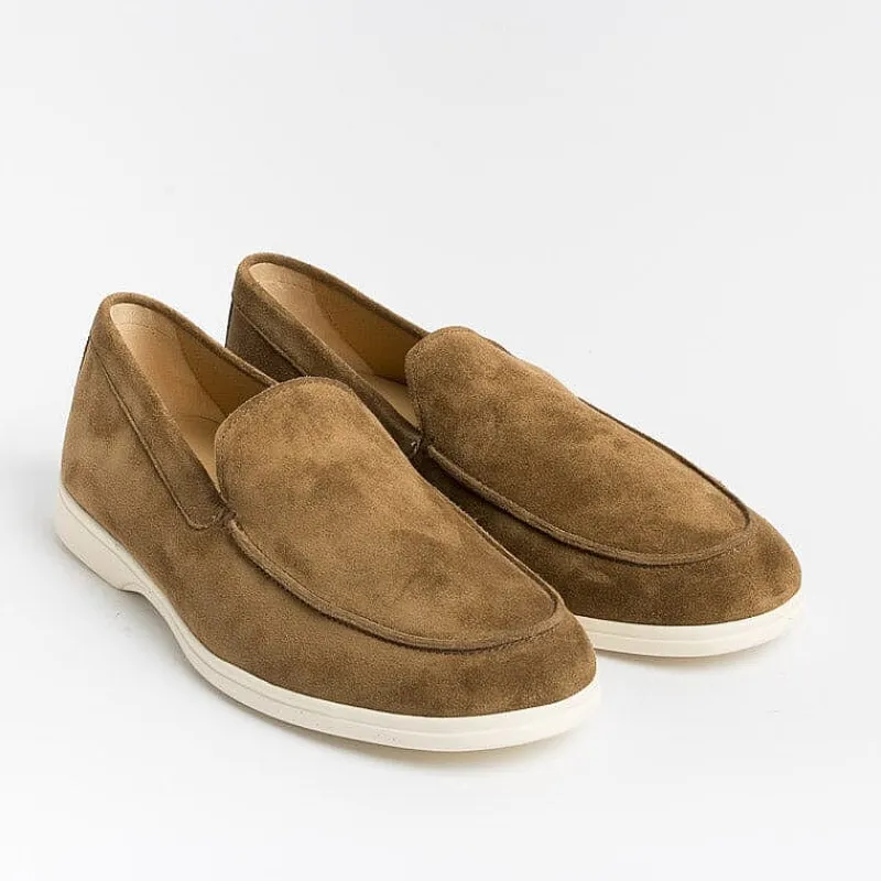 HENDERSON - Mocassino Slipon - Panarea - Suede Birra<Collezione Scarpe Uomo Mocassini