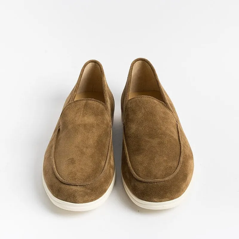 HENDERSON - Mocassino Slipon - Panarea - Suede Birra<Collezione Scarpe Uomo Mocassini