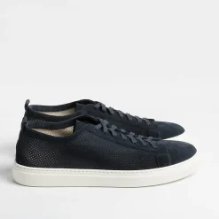 HENDERSON - Sneakers - Ronny - Camoscio Blu<Collezione Scarpe Uomo Sneakers
