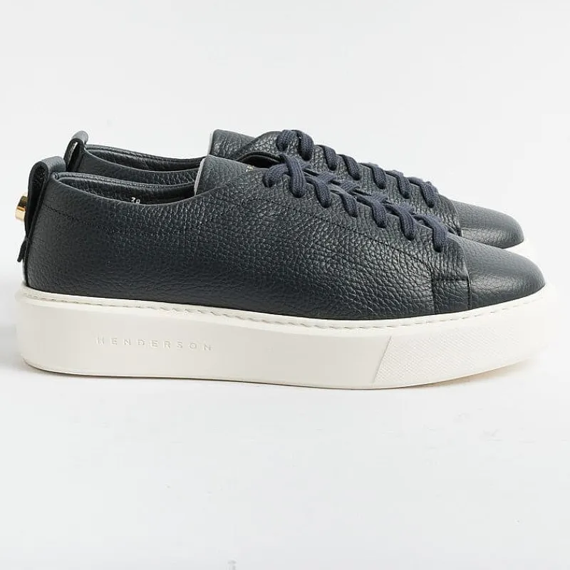 HENDERSON - Collezione Donna Henderson - Sneakers - Vale - Pelle Blu<Collezione Scarpe Donna Sneakers