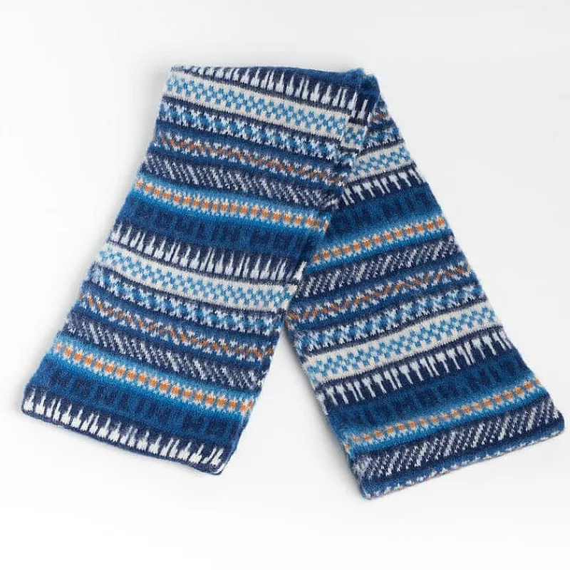 HOWLING - Sciarpa Unisex - Neptune - Multicolore Blu, Bianco, Azzurro<Collezione Accessori Uomo Sciarpe