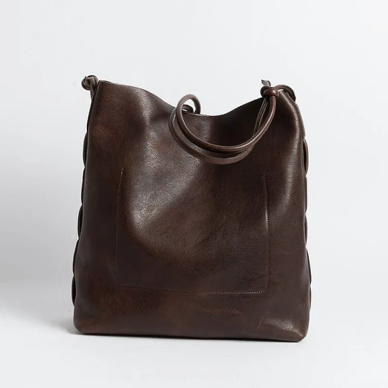 Il Bisonte - Bsh182 - Borsa A Spalla - Caffe<Collezione Borse Donna Borse A Spalla