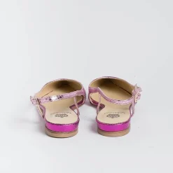 L'Arianna L' Arianna - Sling Back - Ch2006 - Serpente Laminato Fuxia<Collezione Scarpe Donna Cerimonia - Scarpe E Pochette