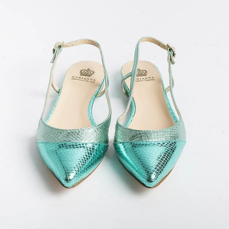L'Arianna L' Arianna - Sling Back - Ch2006 - Serpente Laminato Saila<Collezione Scarpe Donna Cerimonia - Scarpe E Pochette