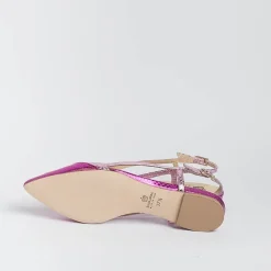 L'Arianna L' Arianna - Sling Back - Ch2006 - Serpente Laminato Fuxia<Collezione Scarpe Donna Sling Back