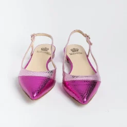 L'Arianna L' Arianna - Sling Back - Ch2006 - Serpente Laminato Fuxia<Collezione Scarpe Donna Sling Back
