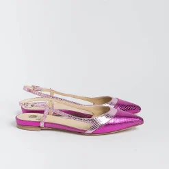 L'Arianna L' Arianna - Sling Back - Ch2006 - Serpente Laminato Fuxia<Collezione Scarpe Donna Sling Back