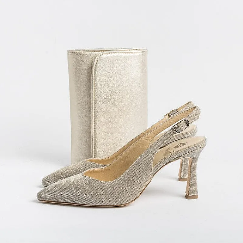 L'Arianna L' Arianna - Sling Back - Ch1606/Rt - Sirio - Nude<Collezione Scarpe Donna Sposa