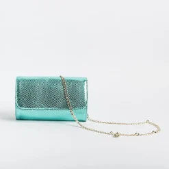 L'Arianna - Borsa - Ester - Serpente Laminato Turchese<Collezione Scarpe Donna Cerimonia - Scarpe E Pochette