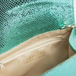 L'Arianna - Borsa - Ester - Serpente Laminato Turchese<Collezione Scarpe Donna Cerimonia - Scarpe E Pochette