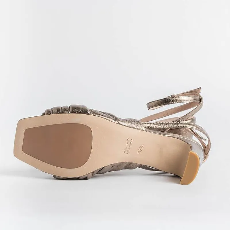 LORENA PAGGI - Sandali Con Tacco 11554 - Metal Butter<Collezione Scarpe Donna Sandali Con Tacco