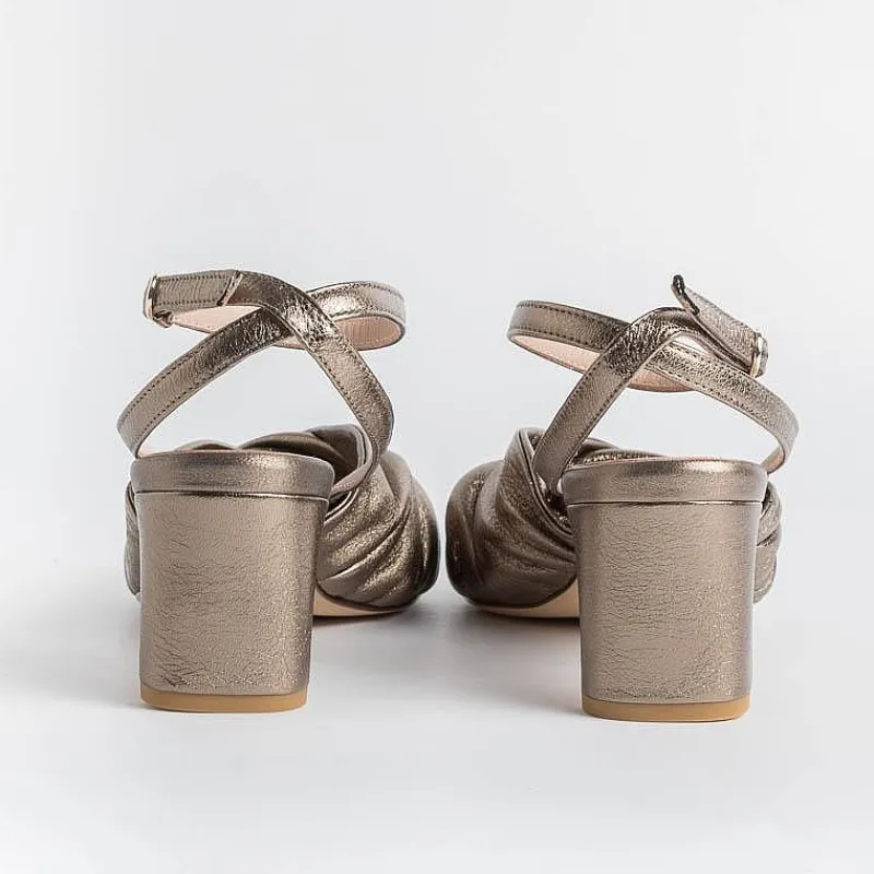 LORENA PAGGI - Sandali Con Tacco 11554 - Metal Butter<Collezione Scarpe Donna Sandali Con Tacco
