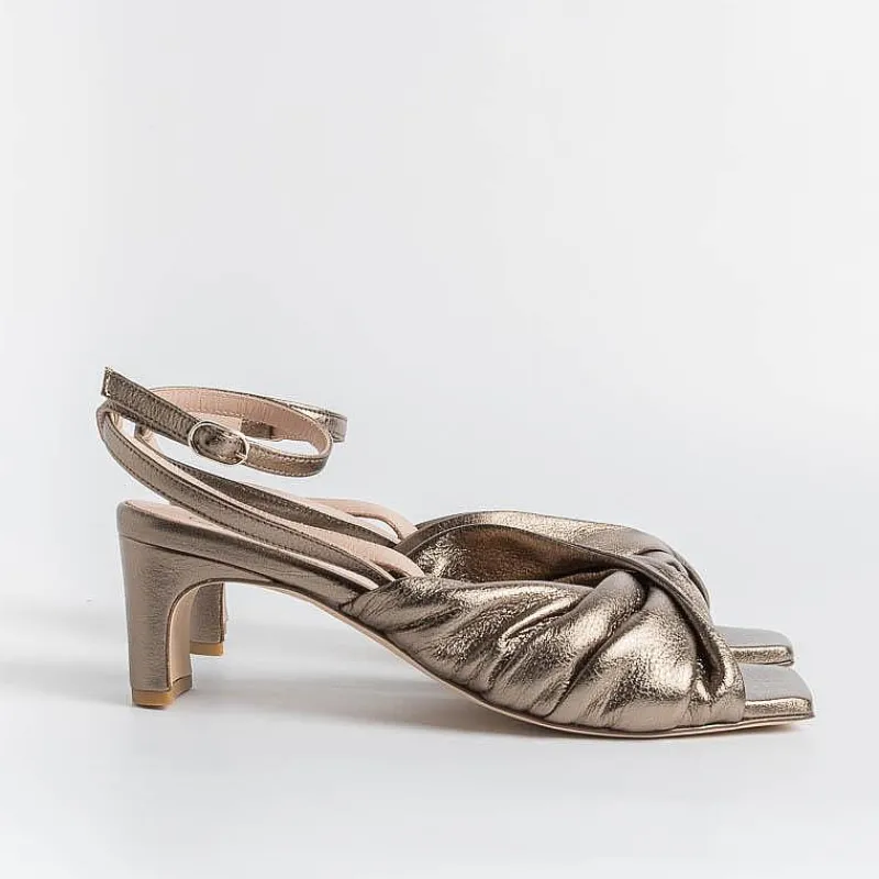 LORENA PAGGI - Sandali Con Tacco 11554 - Metal Butter<Collezione Scarpe Donna Sandali Con Tacco