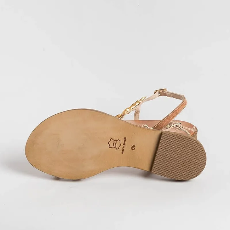 MAKIS KOTRIS - Sandali Bassi Infradito K870 - Naturale<Collezione Scarpe Donna Sandali Bassi