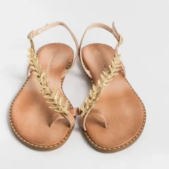 MAKIS KOTRIS - Sandali Bassi Infradito K870 - Naturale<Collezione Scarpe Donna Sandali Bassi
