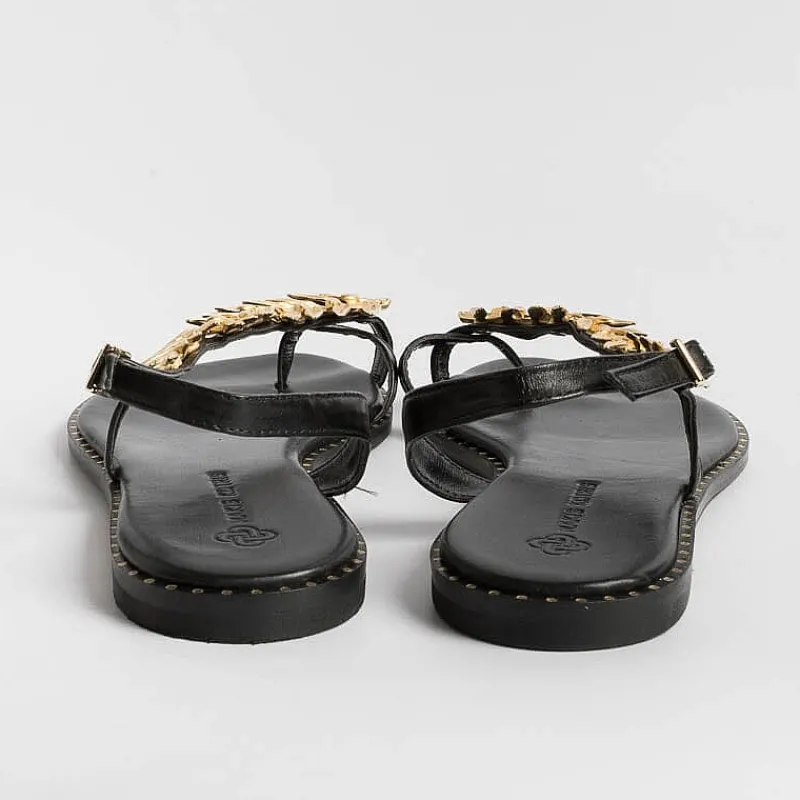 MAKIS KOTRIS - Sandali Bassi Infradito K870 - Nero<Collezione Scarpe Donna Sandali Bassi
