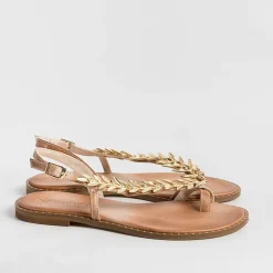MAKIS KOTRIS - Sandali Bassi Infradito K870 - Naturale<Collezione Scarpe Donna Infradito
