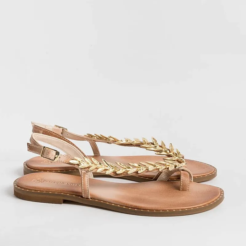 MAKIS KOTRIS - Sandali Bassi Infradito K870 - Naturale<Collezione Scarpe Donna Infradito
