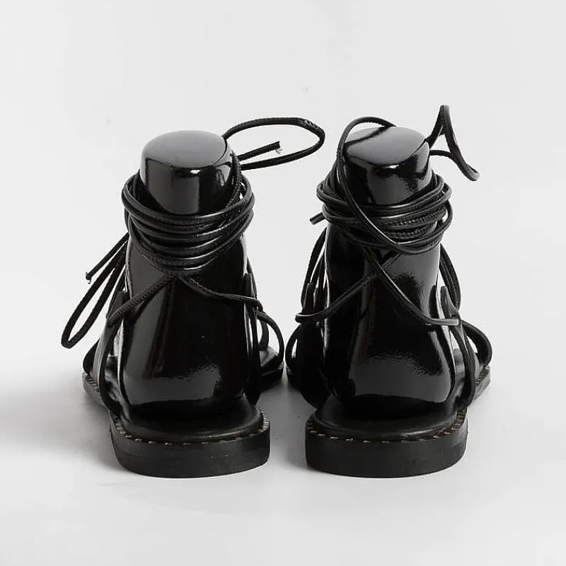 MAKIS KOTRIS - Sandali Bassi Infradito 04-306 - Nero<Collezione Scarpe Donna Infradito