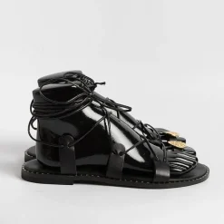 MAKIS KOTRIS - Sandali Bassi Infradito 04-306 - Nero<Collezione Scarpe Donna Infradito