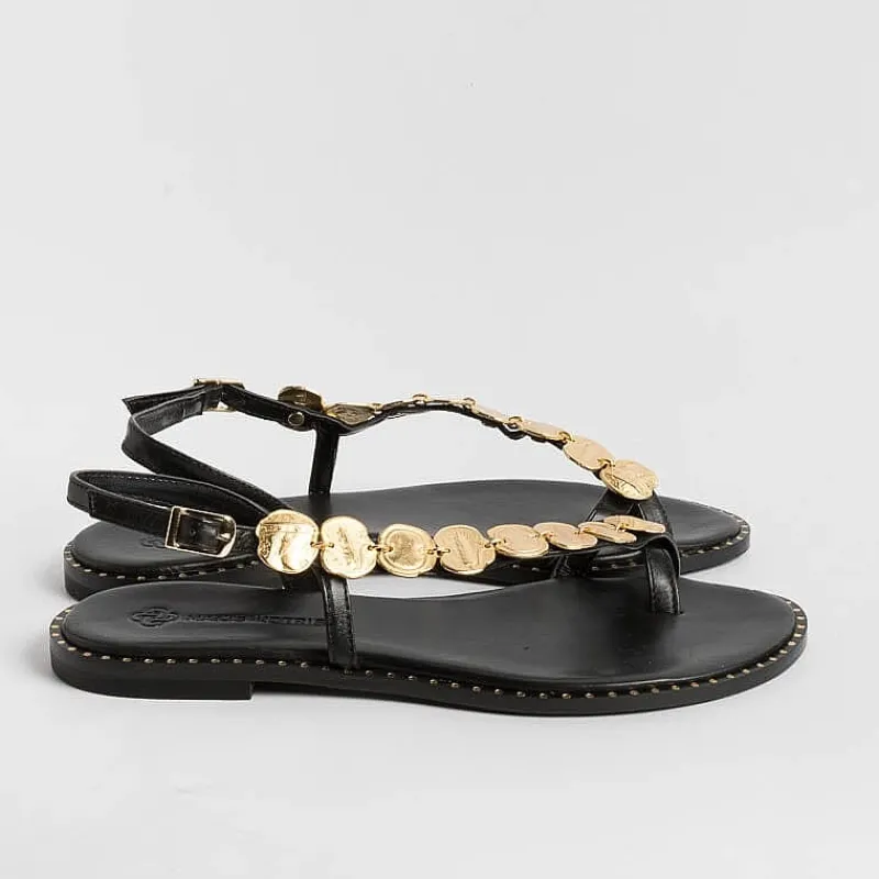 MAKIS KOTRIS - Sandali Bassi Infradito K850 - Nero<Collezione Scarpe Donna Infradito