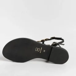 MAKIS KOTRIS - Sandali Bassi Infradito K850 - Nero<Collezione Scarpe Donna Infradito