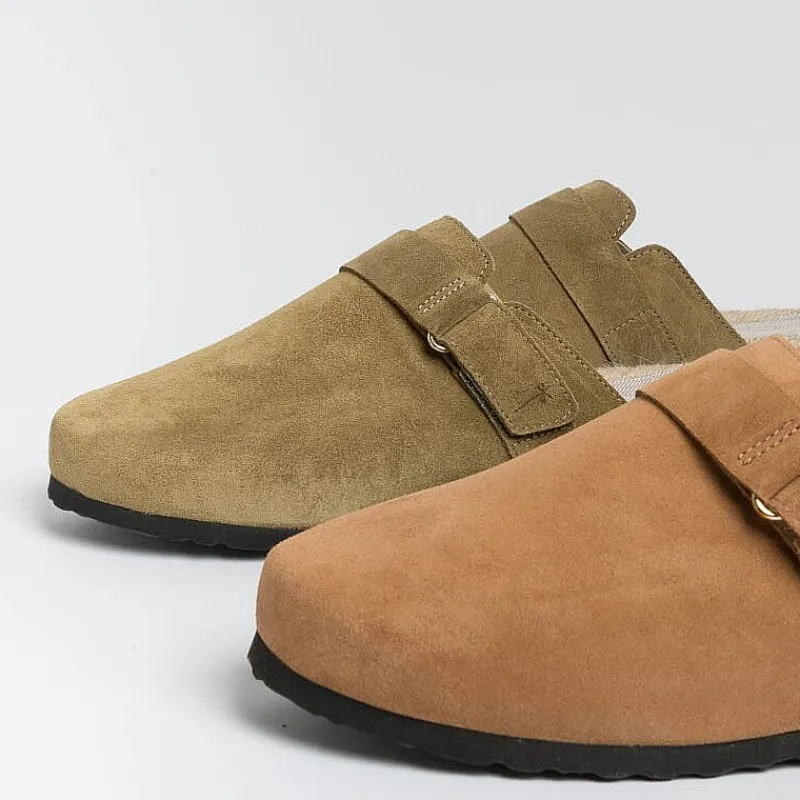 MANEBI - Clog- Sleepers- Cuoio<Collezione Scarpe Donna Sabot E Sleepers