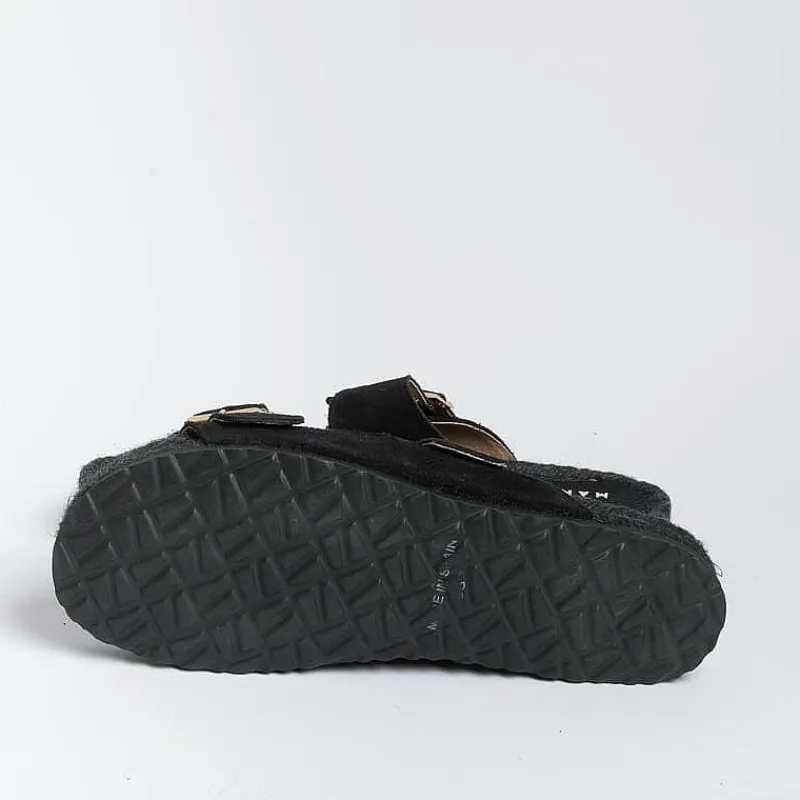 MANEBI - Sandali Bassi - Nordic Sandals - Nero<Collezione Scarpe Donna Sandali Bassi