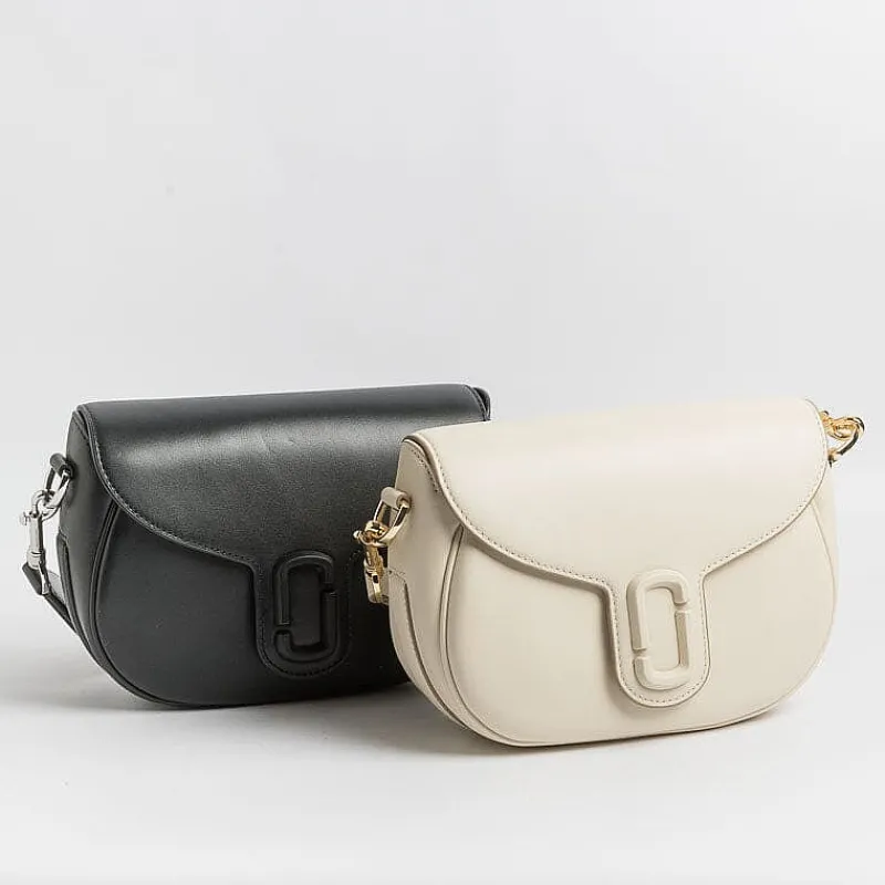 Marc Jacobs - The J Marc Saddle Bag - Cloud White<Collezione Borse Donna Borse A Tracolla