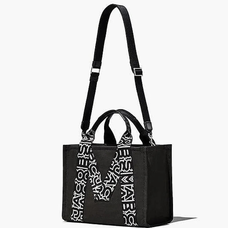 Marc Jacobs - The Medium Tote Bag - 07H02 - Black White<Collezione Borse Donna Borse A Tracolla