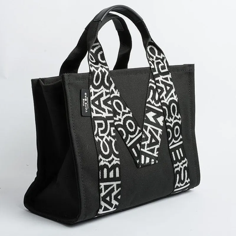 Marc Jacobs - The Medium Tote Bag - 07H02 - Black White<Collezione Borse Donna Borse A Tracolla