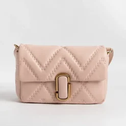 Marc Jacobs - The Quilted Leather J - Borsa A Spalla - Rosa<Collezione Borse Donna Borse A Tracolla