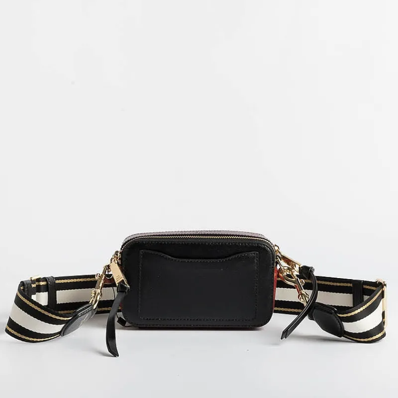 Marc Jacobs - The Snapshot M0012007 - Nero/ Rosso<Collezione Borse Donna Borse A Tracolla