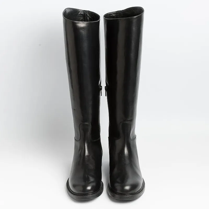 Maretto - Stivali Alla Cavallerizza - 9623 - Nero Zip<Collezione Scarpe Donna Stivali