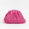 MARIA LA ROSA - Borsa A Tracolla - Mini Game Crochet - Fuchsia<Collezione Borse Donna Clutch