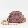 MARIA LA ROSA - Borsa A Tracolla - Mini Game Metallic - Rosa<Collezione Borse Donna Mini Bags