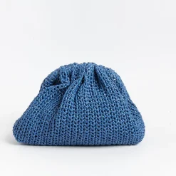 MARIA LA ROSA - Borsa A Tracolla - Mini Game Crochet - Blue<Collezione Borse Donna Mini Bags