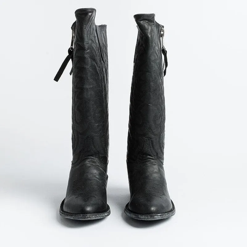MEXICANA - Collezione Donna Mexicana - Stivale Texano - L340 - Vesuvio Nero<Collezione Scarpe Donna Texani