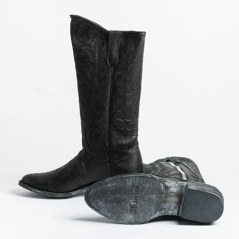 MEXICANA - Collezione Donna Mexicana - Stivale Texano - L340 - Vesuvio Nero<Collezione Scarpe Donna Texani